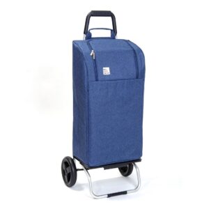 Chariot de courses pliable Sidebag Buggy - Sac 42L - Fashion Bleu - 2 roues