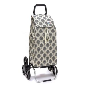 Chariot de courses pliable Sidebag Carlux - Sac 55L - Whitewinter - 6 roues