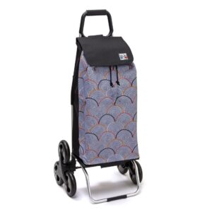 Chariot de courses pliable Sidebag Carlux - Sac 55L - Psychegrey - 6 roues