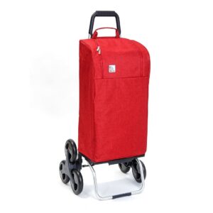 Chariot de courses pliable Sidebag Buggy - Sac 42L - Fashion Bordeaux - 6 roues