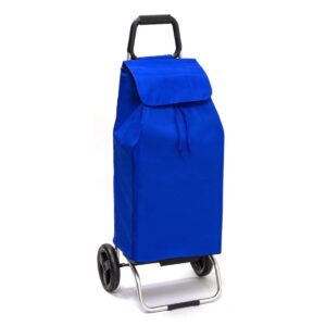 Chariot de courses pliable Sidebag Buggy - Sac 55L - Bleu - 2 roues