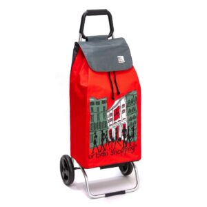Chariot de courses pliable Sidebag Buggy - Sac 55L - US Rouge - 2 roues