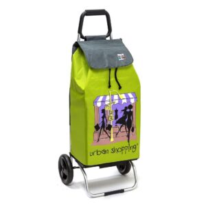 Chariot de courses pliable Sidebag Buggy - Sac 55L - US Vert - 2 roues