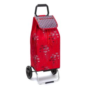 Chariot de courses pliable Sidebag Carlux - Sac 55L - Artifice Rouge - 2 roues