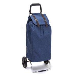 Chariot de courses pliable Sidebag Carlux - Sac 55L - Jean Strap - 2 roues