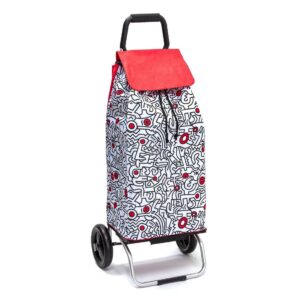 Chariot de courses pliable Sidebag Carlux - Sac 55L - Street Art - 2 roues