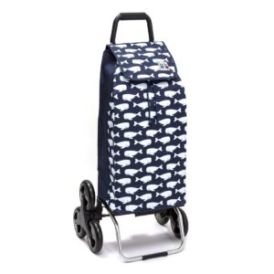 Chariot de courses pliable Sidebag Carlux - Sac 55L - Baleine - 6 roues