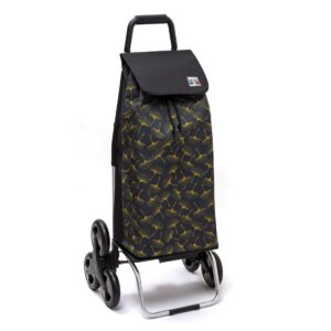 Chariot de courses pliable Sidebag Carlux - Sac 55L - Goldenginko - 6 roues
