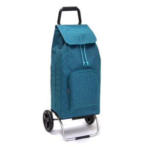 Chariot de courses pliable Sidebag Carlux - Sac 65L - Multipoches Chiné Canard - 2 roues
