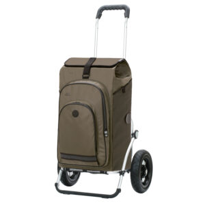 Andersen Royal Shopper Hydro 3.0 – Grand caddie de courses 62 L - Olive, 25 cm pneumatique