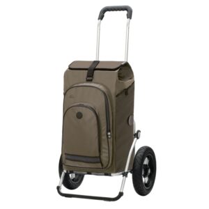 Andersen Royal Shopper Hydro 3.0 – Grand caddie de courses 62 L - Olive, 29 cm pneumatique