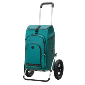 Andersen Royal Shopper Hydro 3.0 – Grand caddie de courses 62 L - Pétrole, 29 cm pneumatique