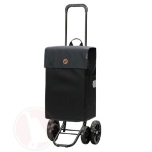 Chariot de courses Andersen Quattro Shopper Hera - 4 roues - 47 L - Noir