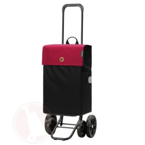 Chariot de courses Andersen Quattro Shopper Hera - 4 roues - 47 L - Rouge