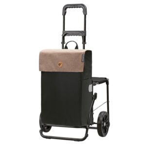 Chariot de courses Andersen Komfort Shopper Hera 47L - 2 roues - Sable