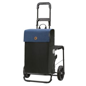 Chariot de courses Andersen Komfort Shopper Hera 47L - 2 roues - Bleu
